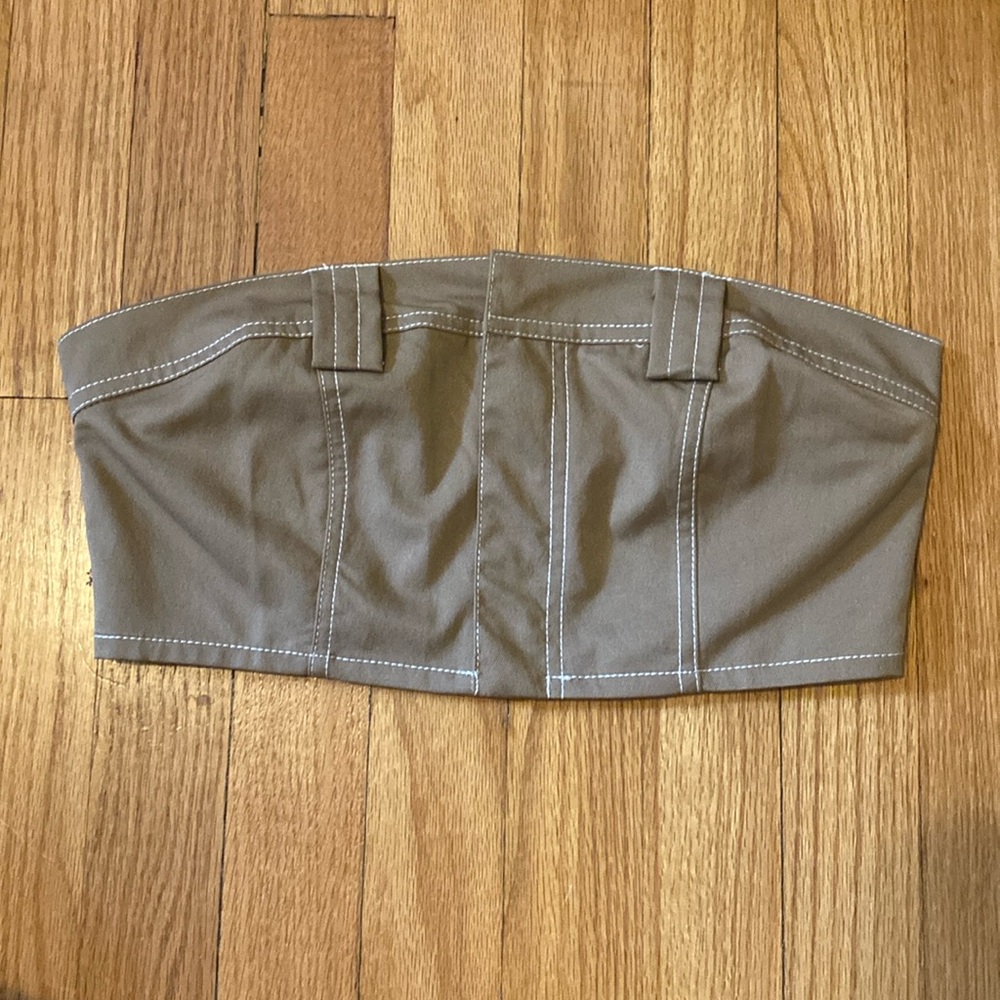 Nasty gal khaki top